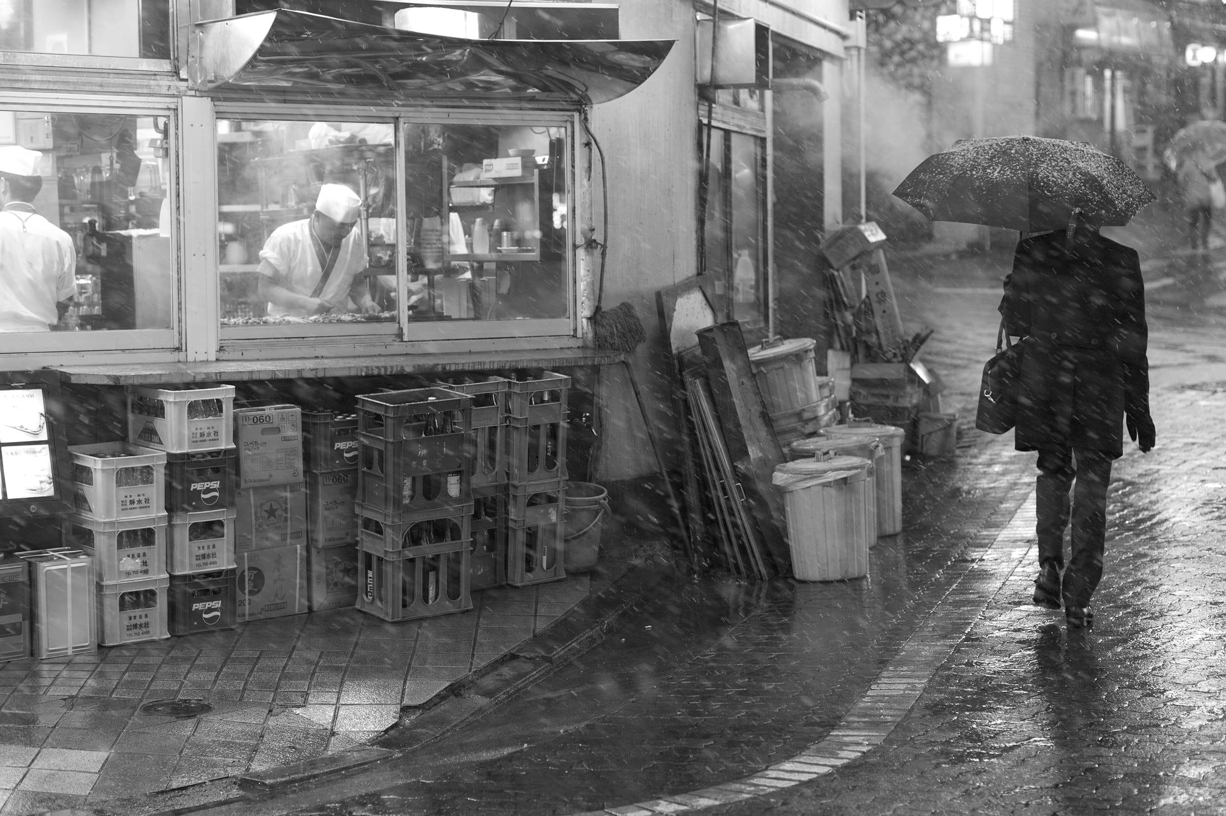 渋谷、雪の日に